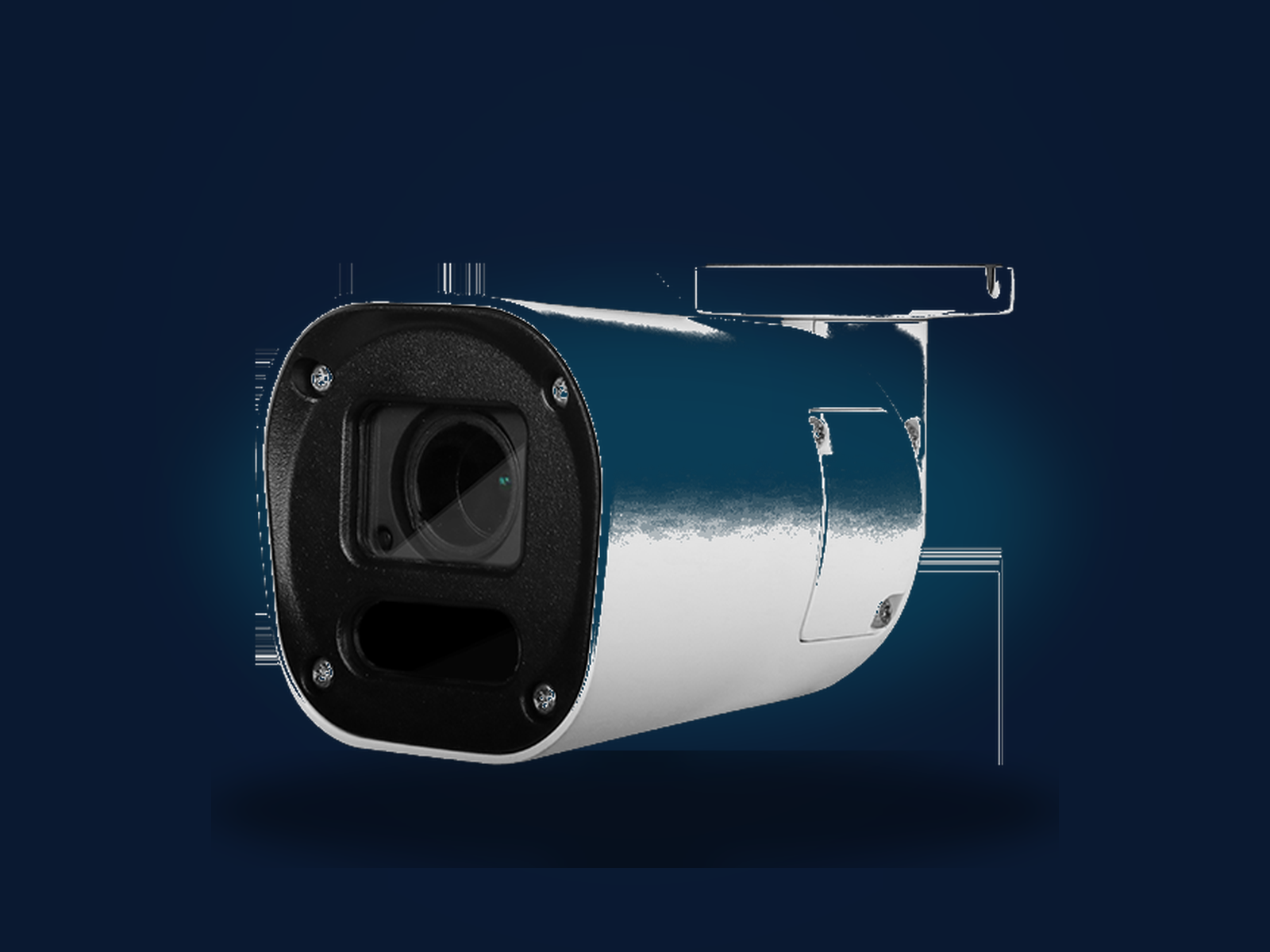 3AE Pro 4K bullet camera under rim light